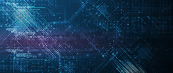 Aufkleber - Software development abstract technology code and script background
