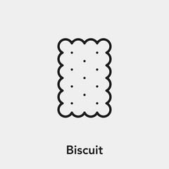 Poster - biscuit icon vector sign symbol
