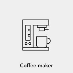 Poster - coffee maker icon vector sign symbol