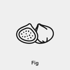Poster - fig icon vector sign symbol