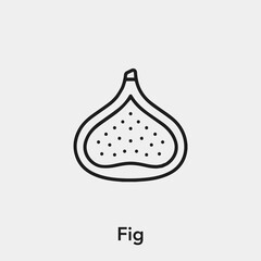 Poster - fig icon vector sign symbol