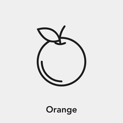 Poster - orange icon vector sign symbol