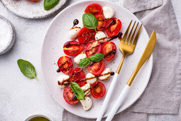 Wall Mural - Caprese salad with tomatoes and mozzarella