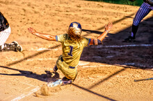 Baseball Player Sliding
