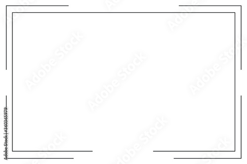 Cuadros en Lienzo Frame Icon isolated vector. Vector Illustration. EPS 10.