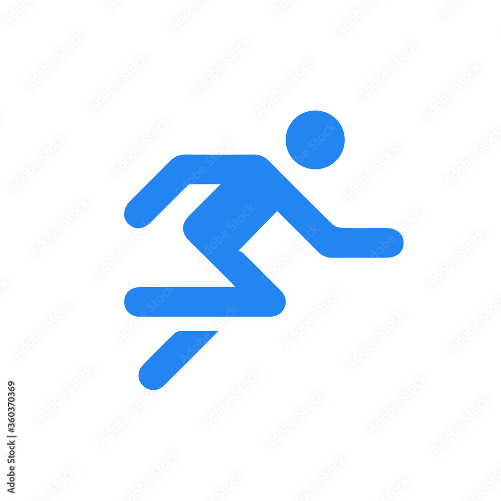 Runner icon. Logo element illustration. runner symbol design. colored ...