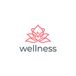 © Irdat - Wellness Simple Line Flower Premium Logo Design