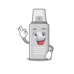 Sticker - Shaving foam cartoon mascot design with Okay finger poses