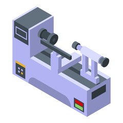 Poster - Drilling lathe icon. Isometric of drilling lathe vector icon for web design isolated on white background