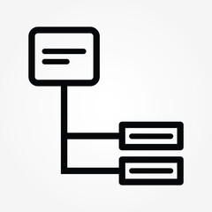 Poster - message connection icon vector illustration