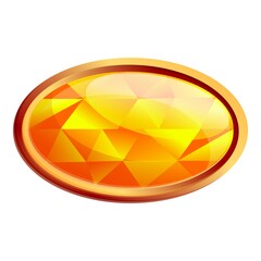 Poster - Gem icon. Cartoon of gem vector icon for web design isolated on white background