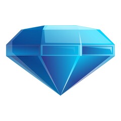 Poster - Style gemstone icon. Cartoon of style gemstone vector icon for web design isolated on white background