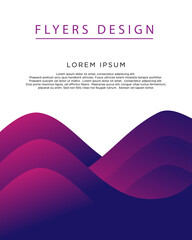 Poster - layout background template in dark color