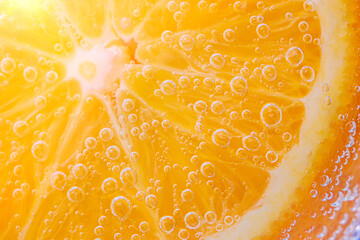 juicy citrus pulp close-up. healthy lifestyle, vitamins, proper nutrition, diet, fresh juices. Background fruit texture. Close up