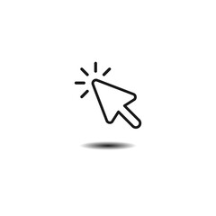 Poster - Cursor Pointer Icon Vector. Cursor Arrow Icons In a trendy flat design
