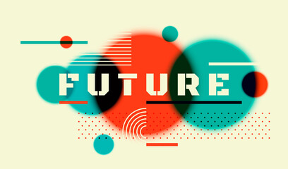Poster - minimalist banner design with caption 