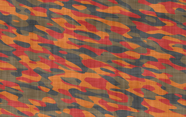 Sticker - colored textile fabric cloth camouflage