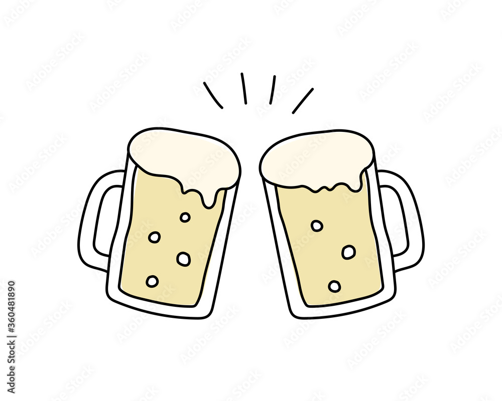 手書きのビールのイラスト 乾杯 素材 Wall Mural Wallpaper Murals Yugoro 手書きのビールのイラスト 乾杯 素材 Wall Mural Wallpaper Murals Yugoro