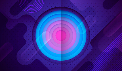 Poster - abstract background in retro style design, made of various geometric shapes. vector illustration.