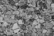 Black And White Rock Wall Background