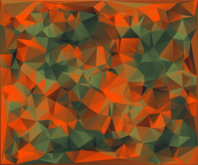 Wall Mural - Abstract Vector Military Camouflage Background Made of Geometric Triangles Shapes.Polygonal style.