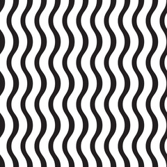 Poster - zigzag wave lines. seamless pattern. vertical jagged striped motive. waves texture. simple classic b