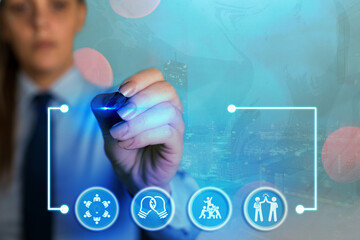 Poster - Information Digital Technology Network Connection Infographic Elements Icon