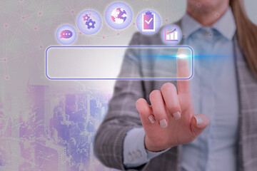 Poster - Information Digital Technology Network Connection Infographic Elements Icon