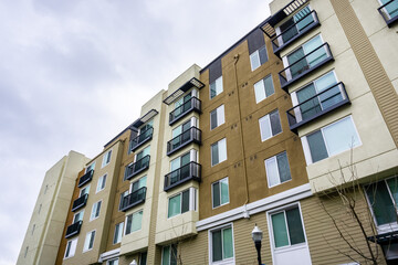 residential modern buildings, san francisco bay area, california