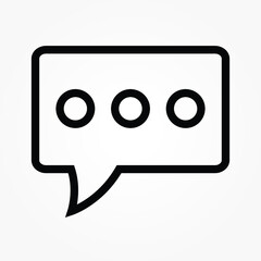 Sticker - live comment, chat icon vector illustration