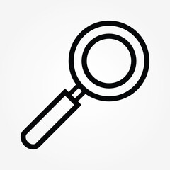 Poster - outline search symbol icon vector illustration