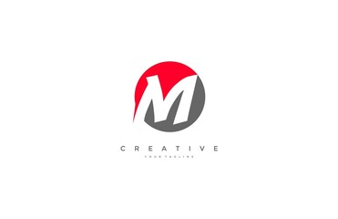 Letter M Circle Business Corporate Design Logo