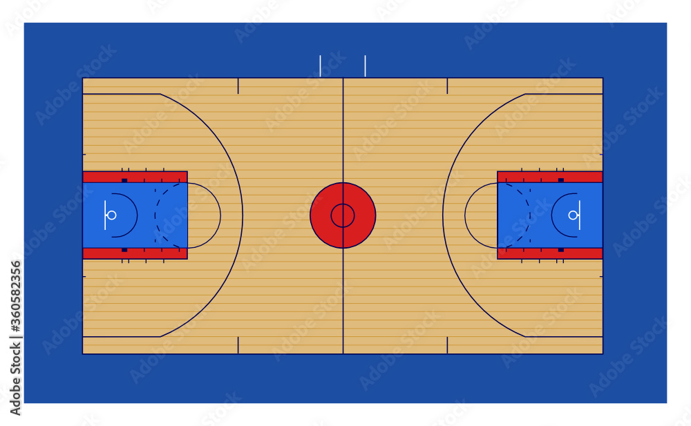 Nba Basketball Court Diagram