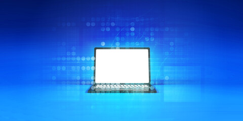 laptop advertising template