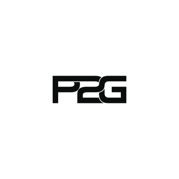 p2g letter original monogram logo design