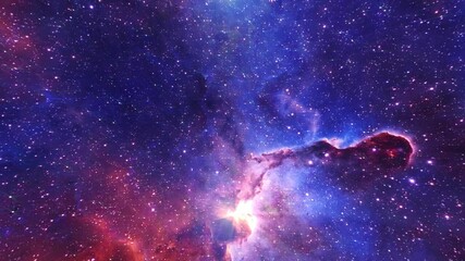 Wall Mural - space background with stars