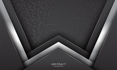Wall Mural - realistic abstract background with black and silver color