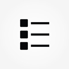 Poster - list sign icon. One of set web icons