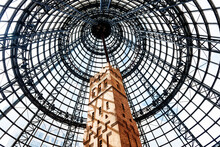Old Brick Tower In Central Station At Melbourne Australia