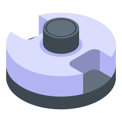 Poster - Hole puncher accessory icon. Isometric of hole puncher accessory vector icon for web design isolated on white background