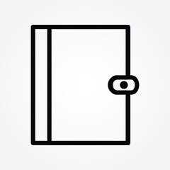 Poster - line Notebook icon vector illustration

