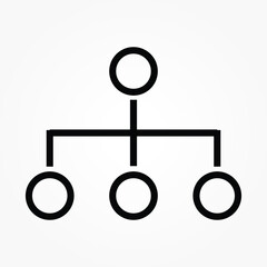 Poster - outline network connection icon vector illustration