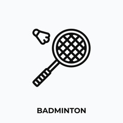 Poster - badminton icon vector. badminton sign symbol for your design.