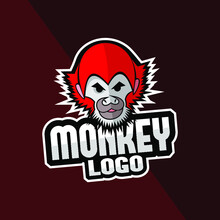 Monkey Logo Red Color