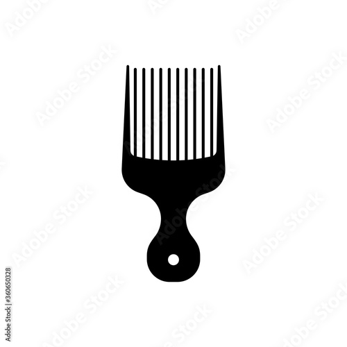 Cuadros en Lienzo Afro pick icon.flat vector graphic in white background.