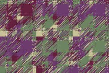 Poster - Modern glitch background. Color geometric abstract pattern vector.