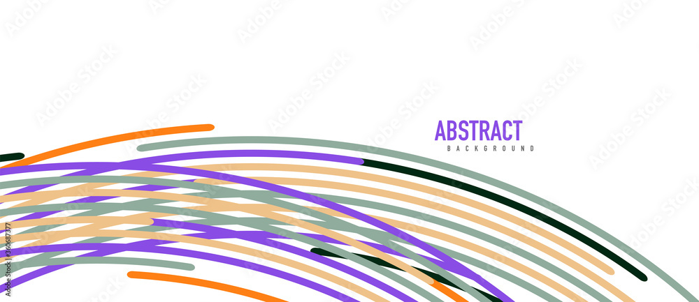 Аbstract moving colorful lines vector backgrounds for cover, placard, poster, banner or flyer - obrazy, fototapety, plakaty 