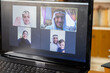 © Diya - Arabic muslim people using video conference app online