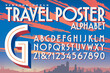 © Mysterylab - A Vector 3d Alphabet in the Style of Vintage 20th Century Travel Posters and Luggage Stickers