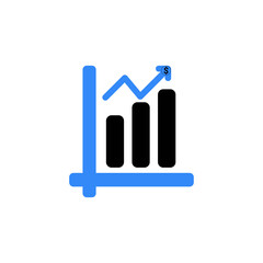 Poster - Profit statistics icon, Earning growth chart icon